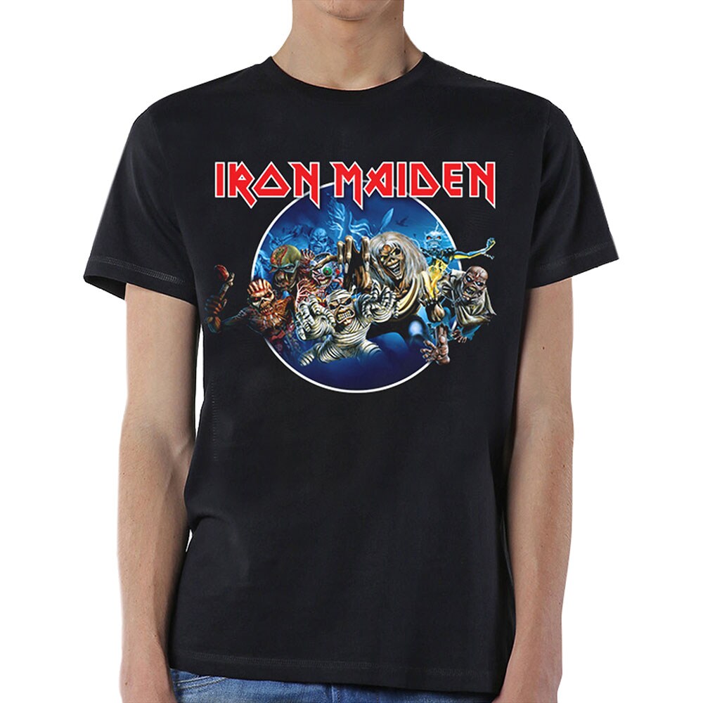 Iron Maiden Unisex T-Shirt: Wasted Years Circle (Small) - 2