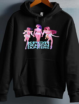 Huntrix Kpop Demon Hunters Barn Hettegenser - Dancing - Svart - Unisex