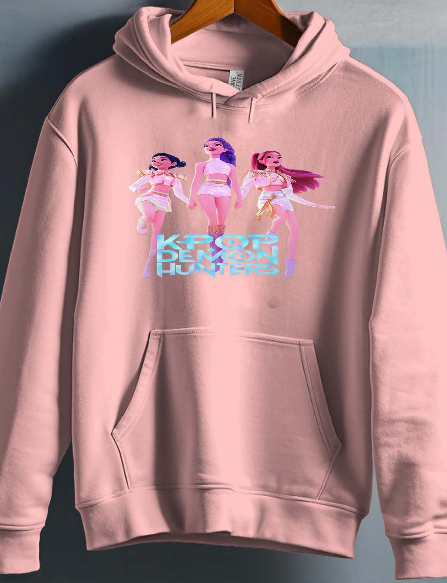 Huntrix Kpop Demon Hunters Lasten Huppari - Dancing - Vaaleanpunainen - Unisex