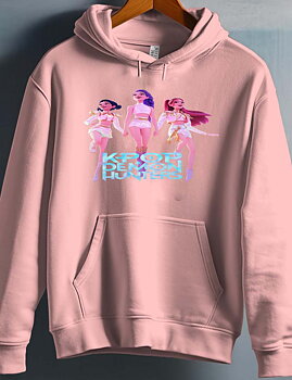 Huntrix Kpop Demon Hunters Barn Hettegenser - Dancing - Rosa - Unisex