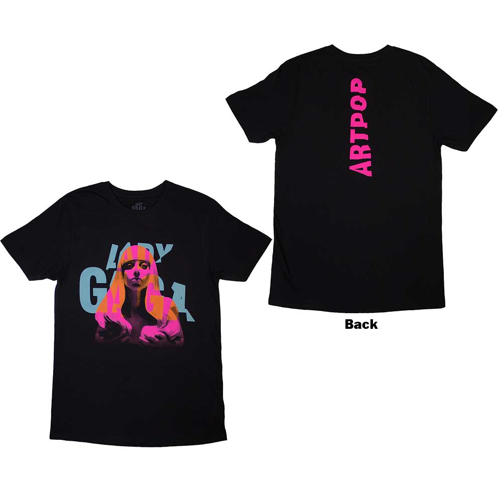 Lady Gaga Unisex T-Shirt: Artpop Cover (Back Print) (Small)
