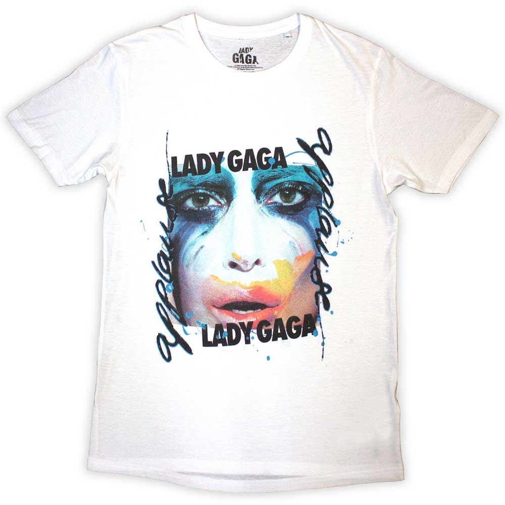 Lady Gaga Unisex T-Shirt: Artpop Facepaint (Small)
