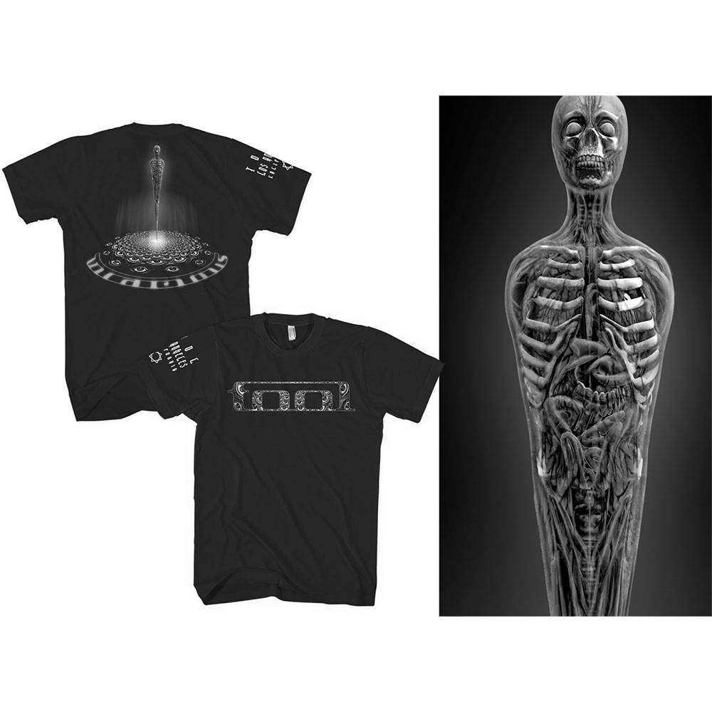 Tool Unisex T-Shirt: BW Spectre (Back & Sleeve Print) (XX-Large)