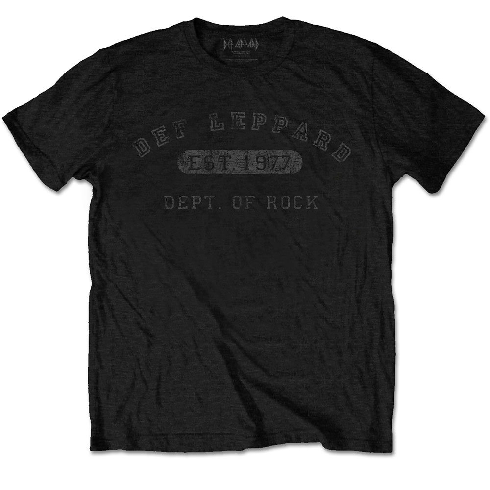 Def Leppard Unisex T-Shirt: Collegiate Logo (Small) - 2