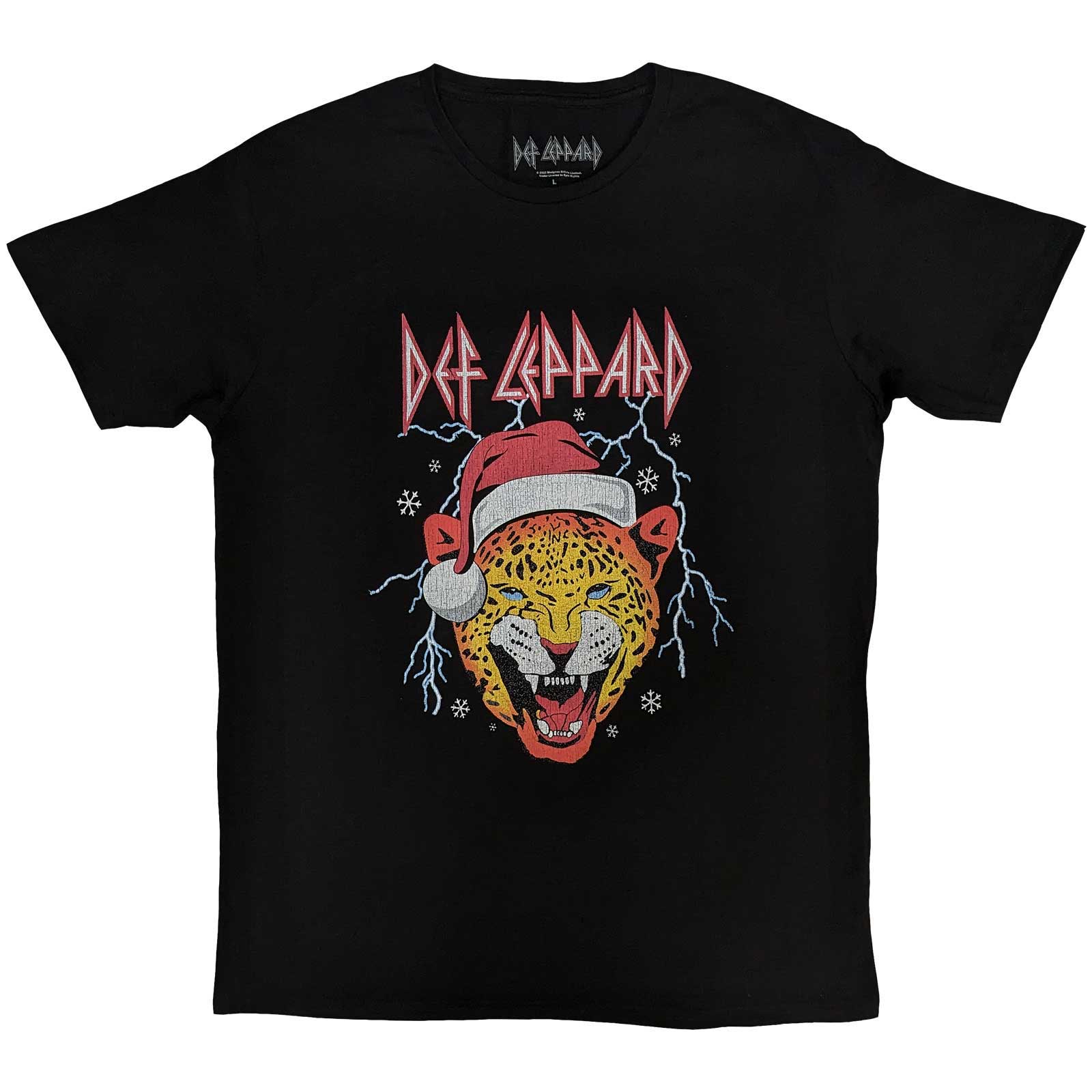 Def Leppard Unisex T-Shirt: Holiday Leppard (Medium)