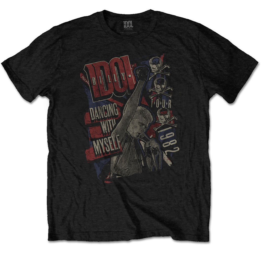Billy Idol Unisex T-Shirt: Dancing with Myself (Small)