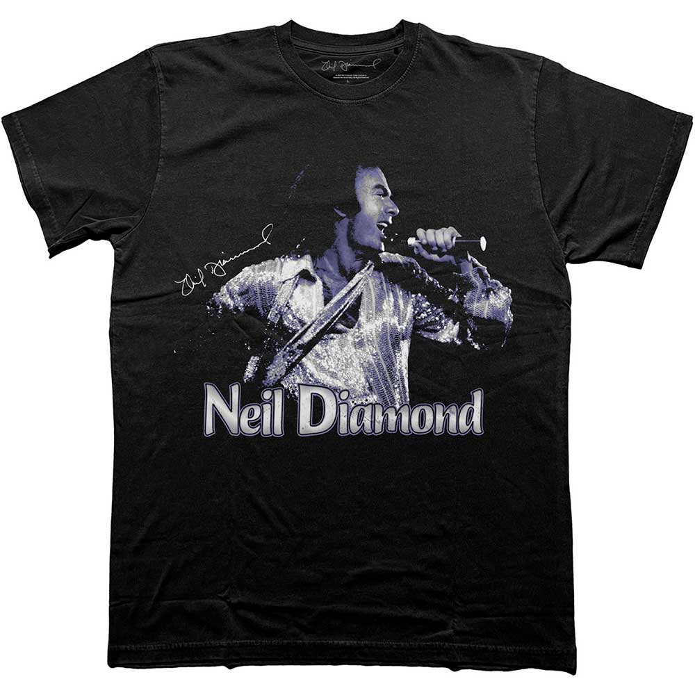 Neil Diamond Unisex T-Shirt: Singing (Large)