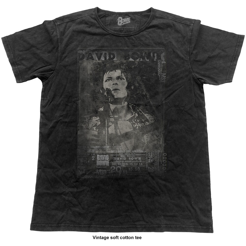 David Bowie Unisex Vintage T-Shirt: Live (XX-Large) - 2