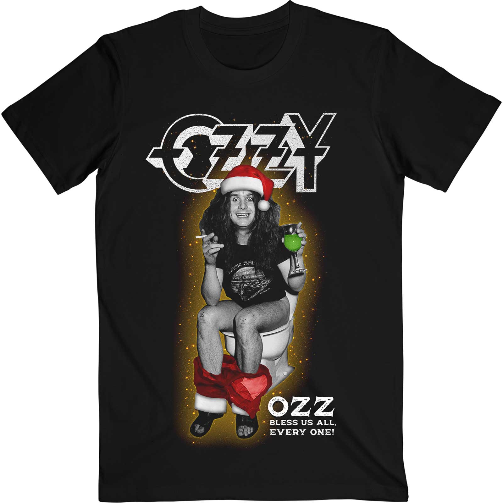 Ozzy Osbourne Unisex T-Shirt: Ozz Bless Us All (Medium)