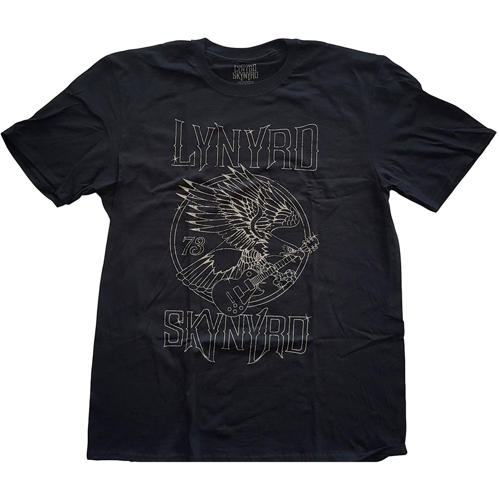 Lynyrd Skynyrd Unisex T-Shirt: '73 Eagle Guitar (Large)
