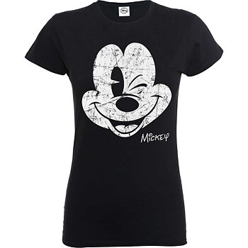 Disney Ladies's Tee: Mickey Mouse Beaten Face (XX-Large)