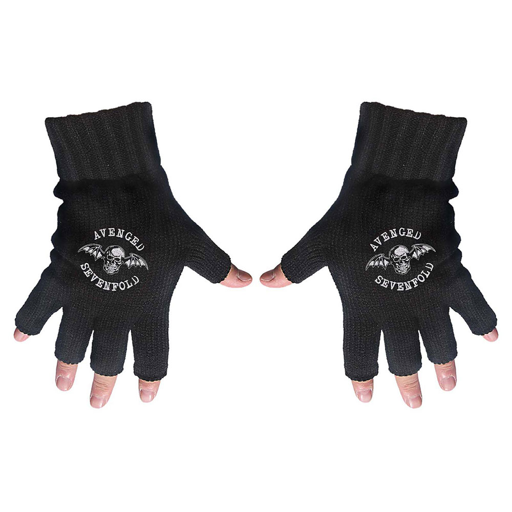 Avenged Sevenfold Unisex Fingerless Gloves: Death Bat