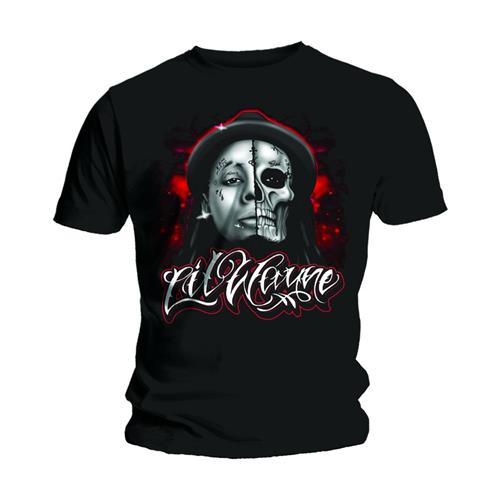 Lil Wayne Unisex T-Shirt: Skull Sketch (Small)