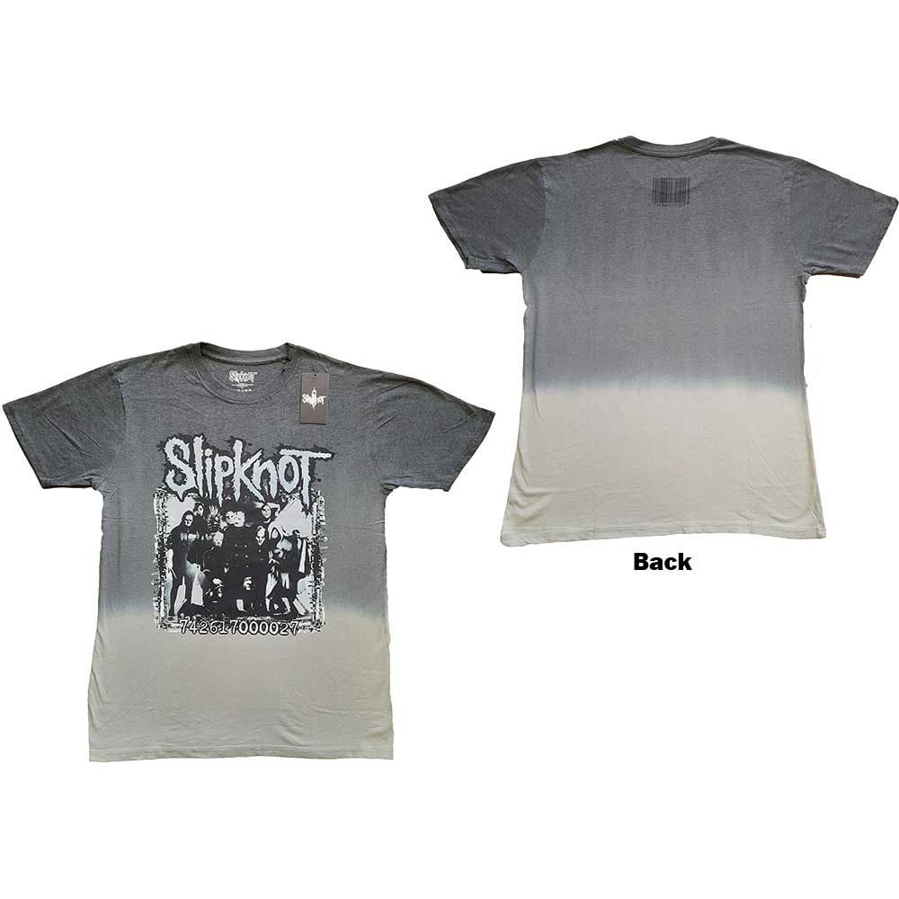 Slipknot Unisex T-Shirt: Barcode Photo (Back Print & Dip-Dye) (XX-Large)