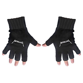 Metallica Unisex Fingerless Gloves: Logo