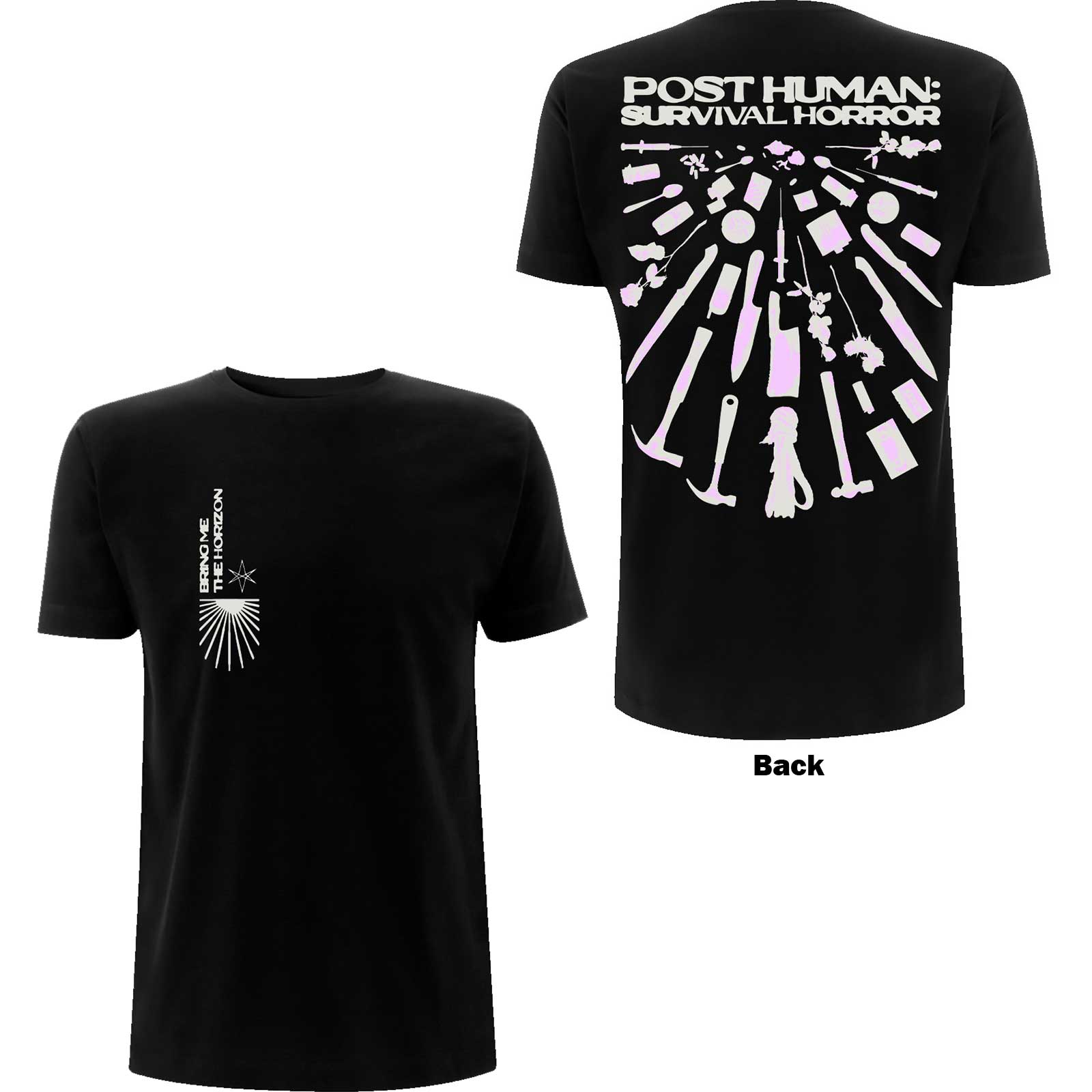 Bring Me The Horizon Unisex T-Shirt: Tools (Back Print) (Small)