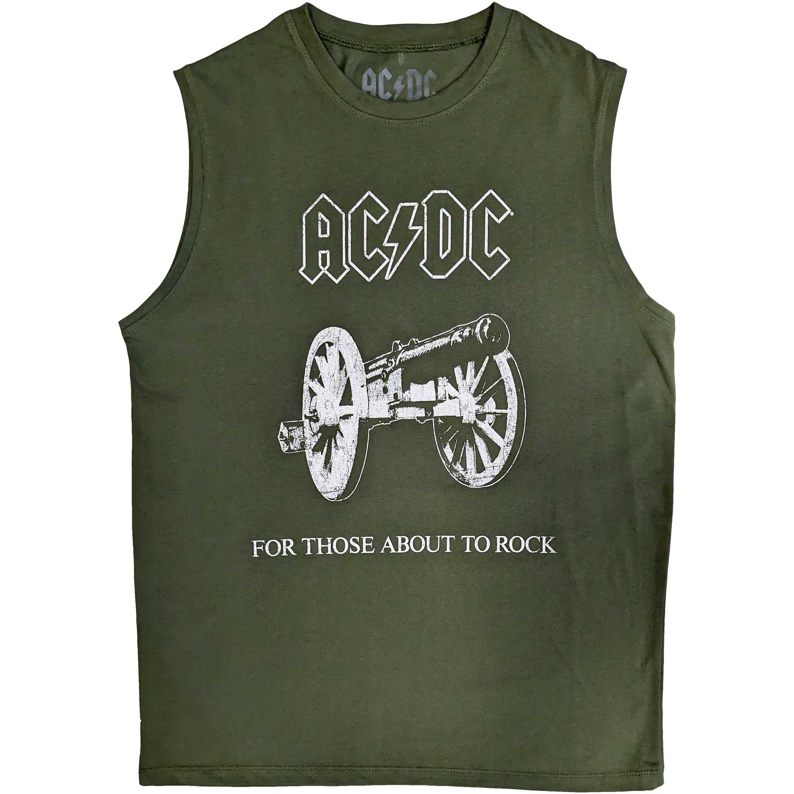 AC/DC Unisex Tank T-Shirt: About To Rock (Medium)
