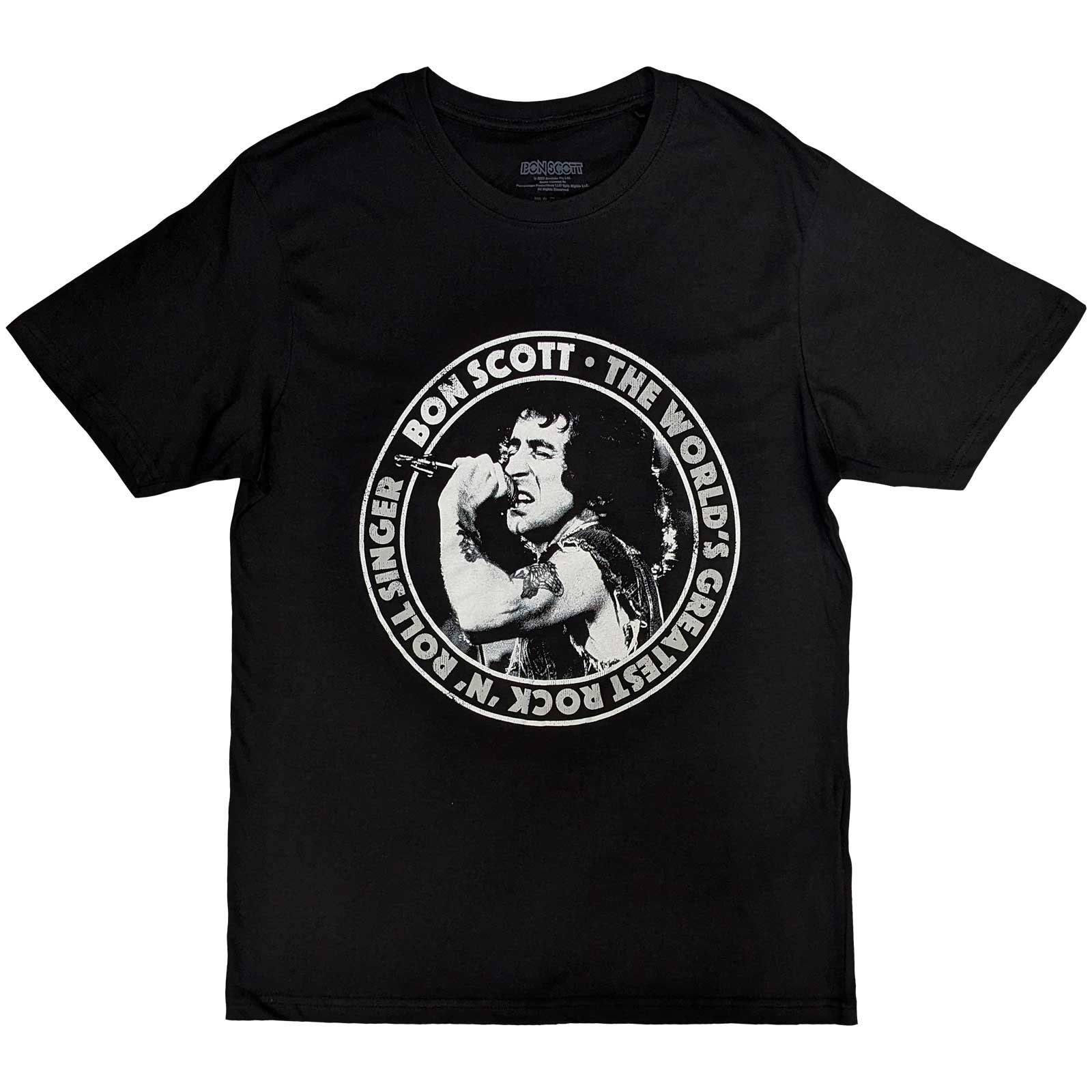 Bon Scott Unisex T-Shirt: TWGRRS Circle (Small)