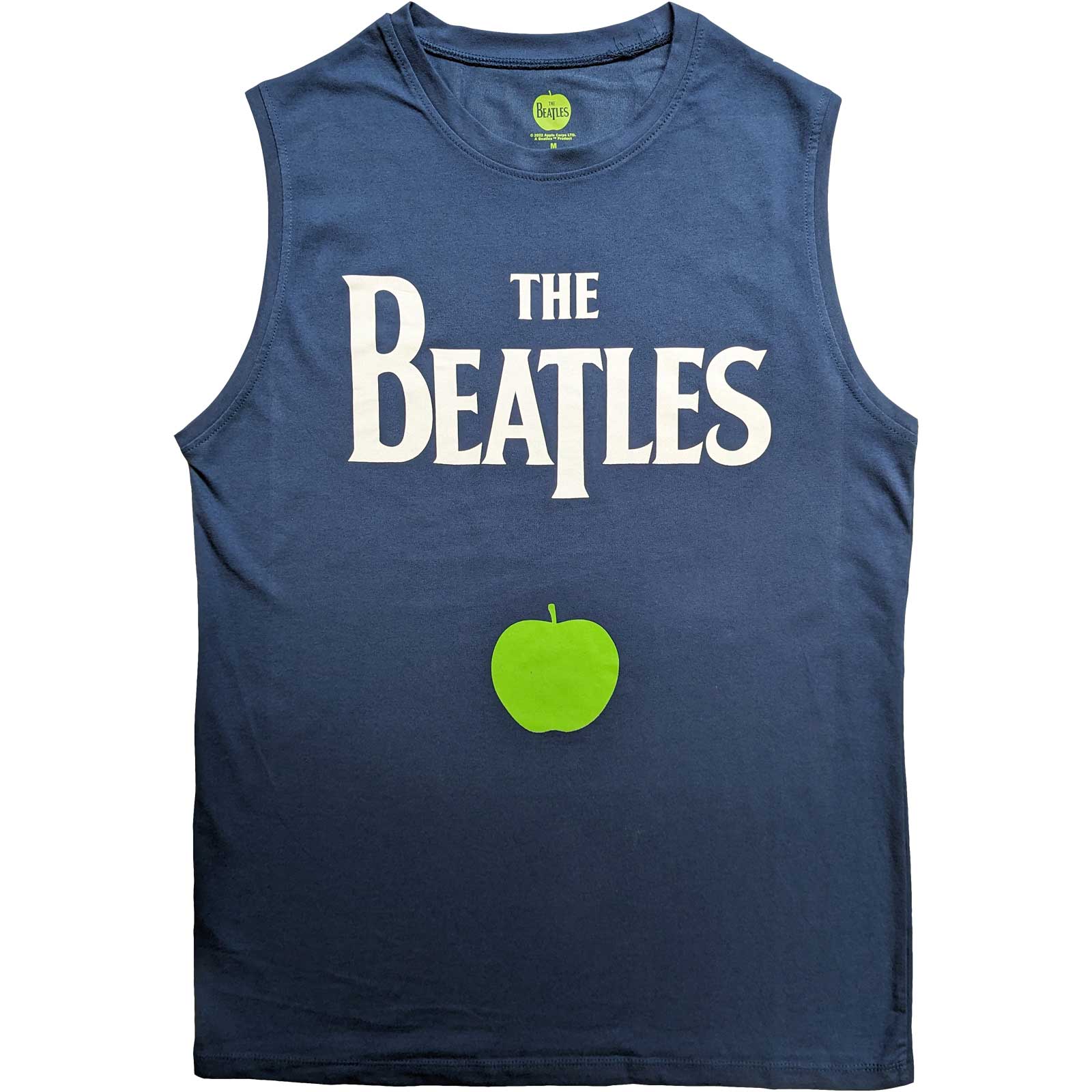 The Beatles Unisex Tank T-Shirt: Drop T Logo & Apple (Medium)