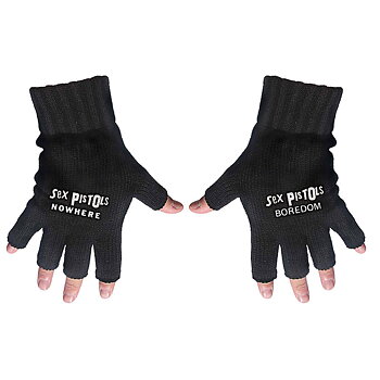 The Sex Pistols Unisex Fingerless Gloves: Nowhere & Boredom