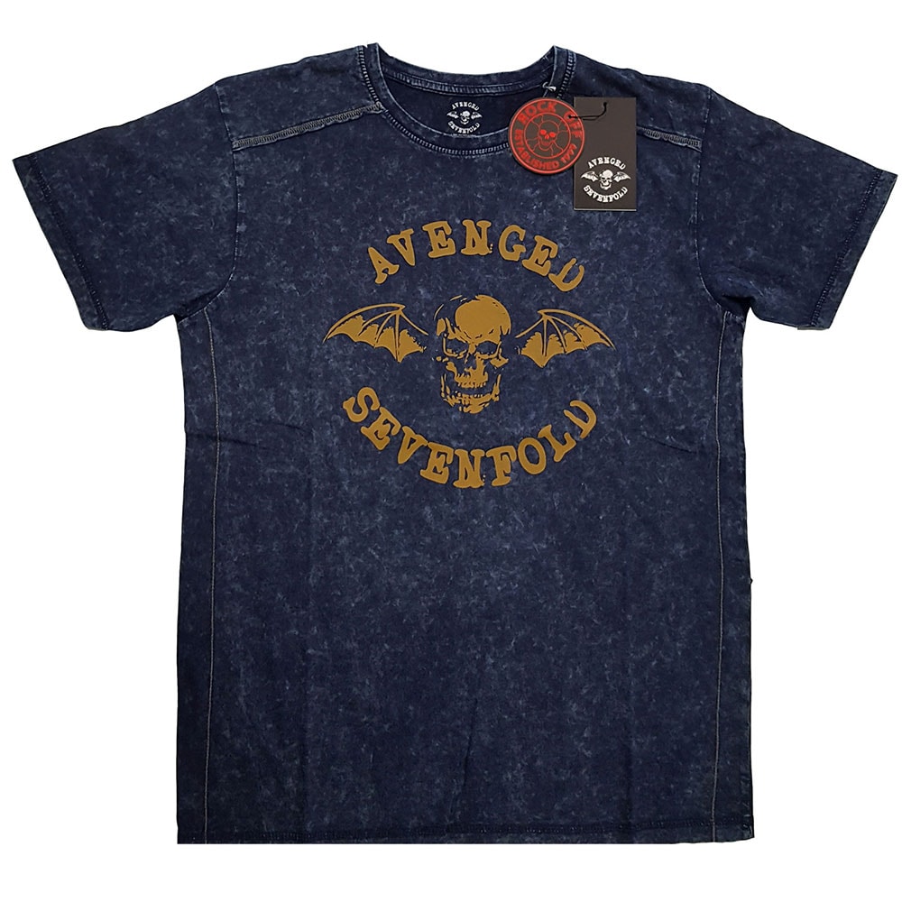Avenged Sevenfold Unisex Snow Wash T-Shirt: Logo (X-Large)