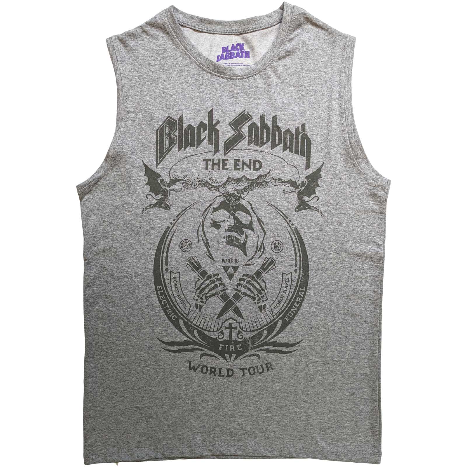 Black Sabbath Unisex Tank T-Shirt: The End Mushroom Cloud (Medium)