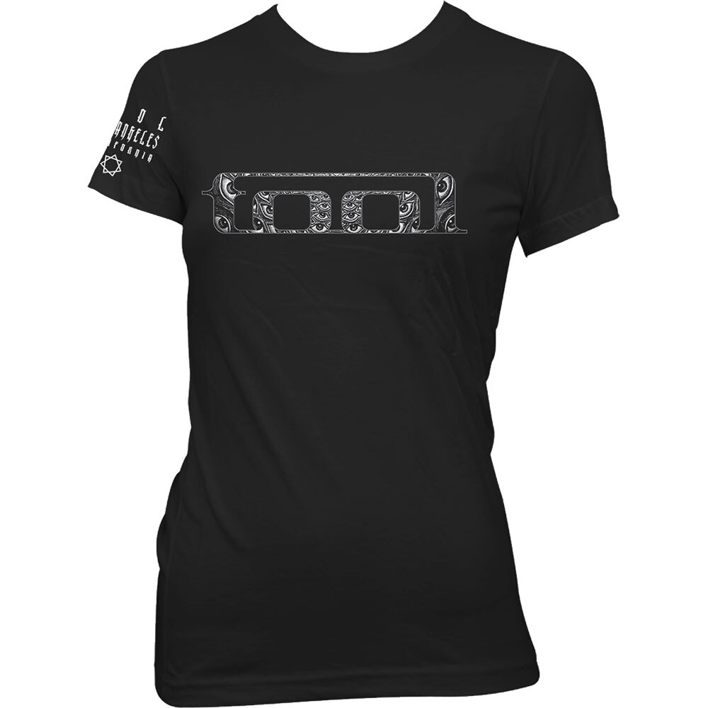 Tool Ladies T-Shirt: Eyes Logo (Sleeve Print) (Medium)
