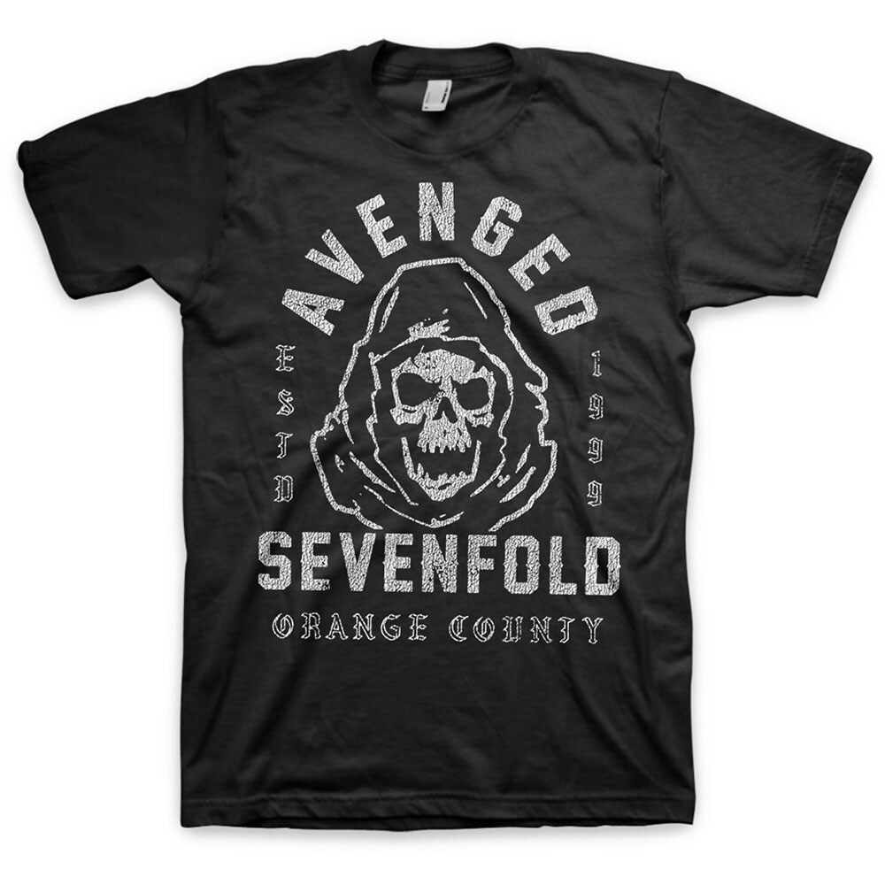 Avenged Sevenfold Unisex T-Shirt: So Grim Orange County (X-Large)