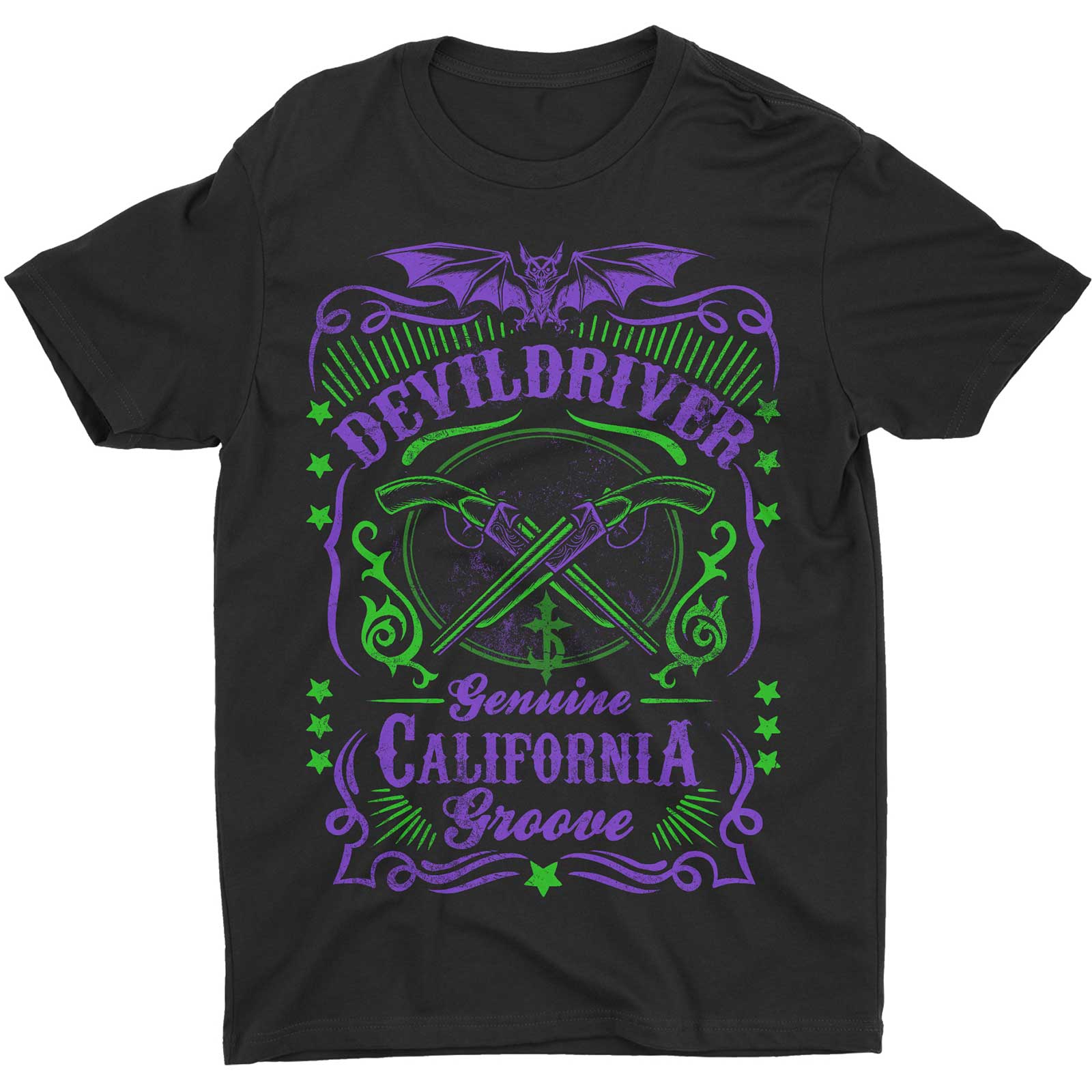 DevilDriver Unisex T-Shirt: Cross Guns (Small)