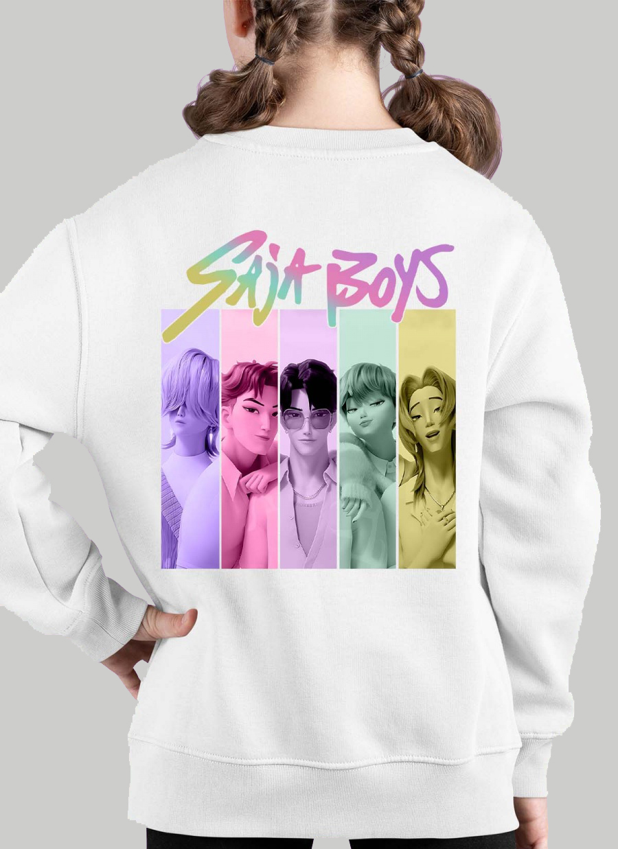 Saja Boys Kpop Demon Hunters barnegenser: "Fun Color" - tilgjengelig i flere farger - størrelse 3-14 år - 3