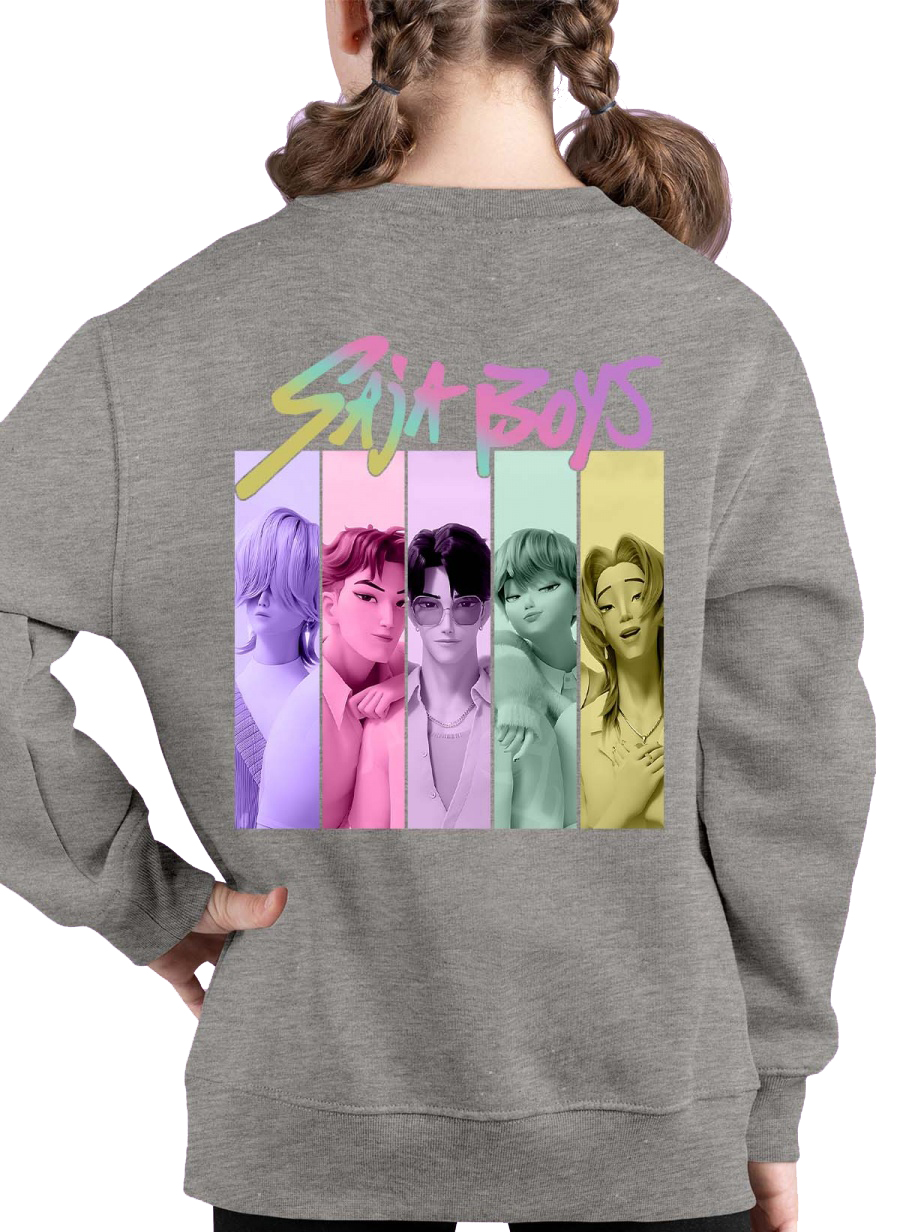Saja Boys Kpop Demon Hunters barnegenser: "Fun Color" - tilgjengelig i flere farger - størrelse 3-14 år - 2