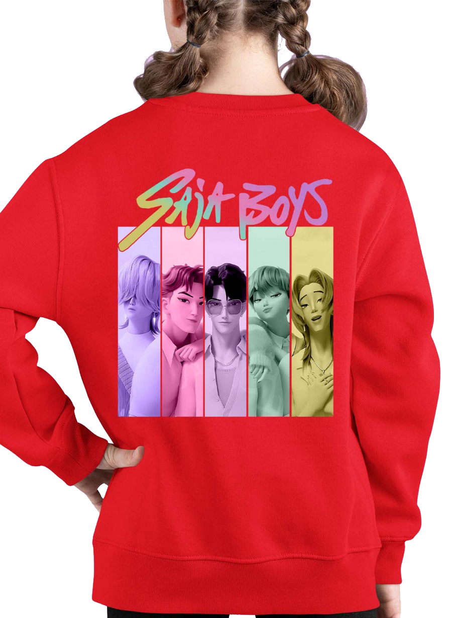 Saja Boys Kpop Demon Hunters barnegenser: "Fun Color" - tilgjengelig i flere farger - størrelse 3-14 år - 5