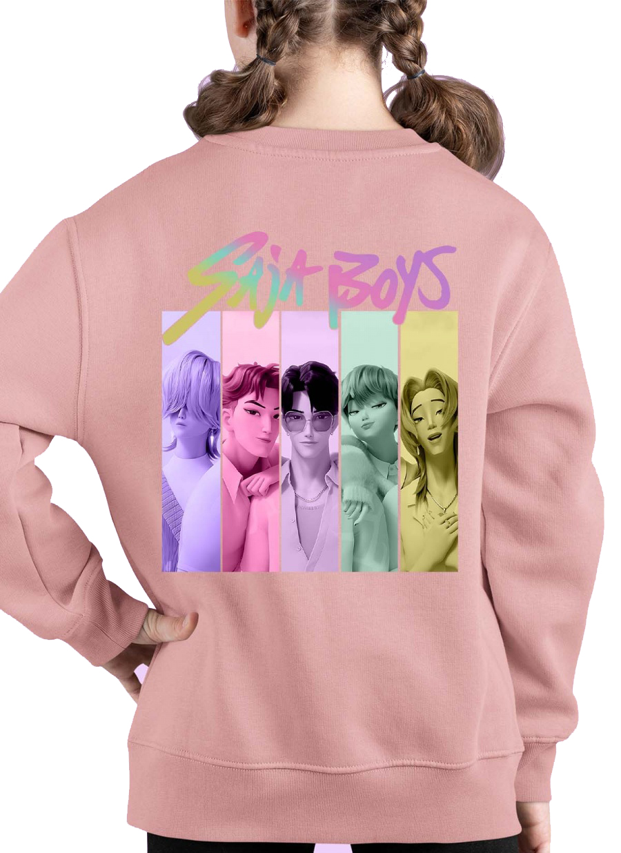 Saja Boys Kpop Demon Hunters barnegenser: "Fun Color" - tilgjengelig i flere farger - størrelse 3-14 år - 4