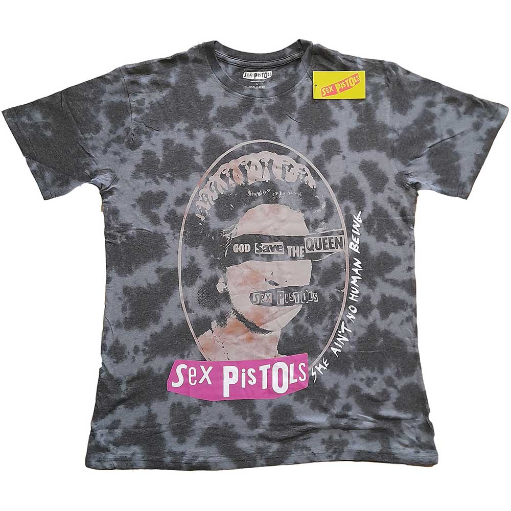 The Sex Pistols Unisex T-Shirt: God Save The Queen (Dip-Dye) (Large)