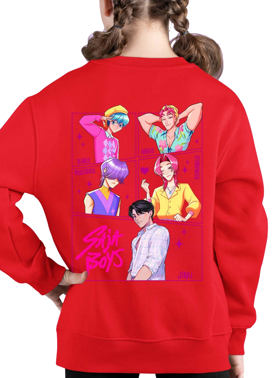Saja Boys Kpop Demon Hunters kids sweatshirt: "Carre Boy" - available in several colors - size 3-14 years - 5