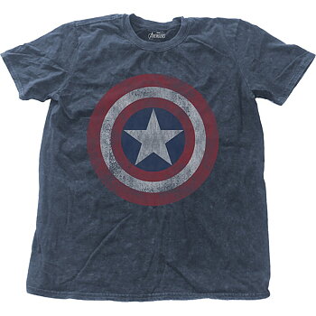 Marvel Comics Unisex Snow Wash T-Shirt: Avengers Assemble Cap (X-Large)