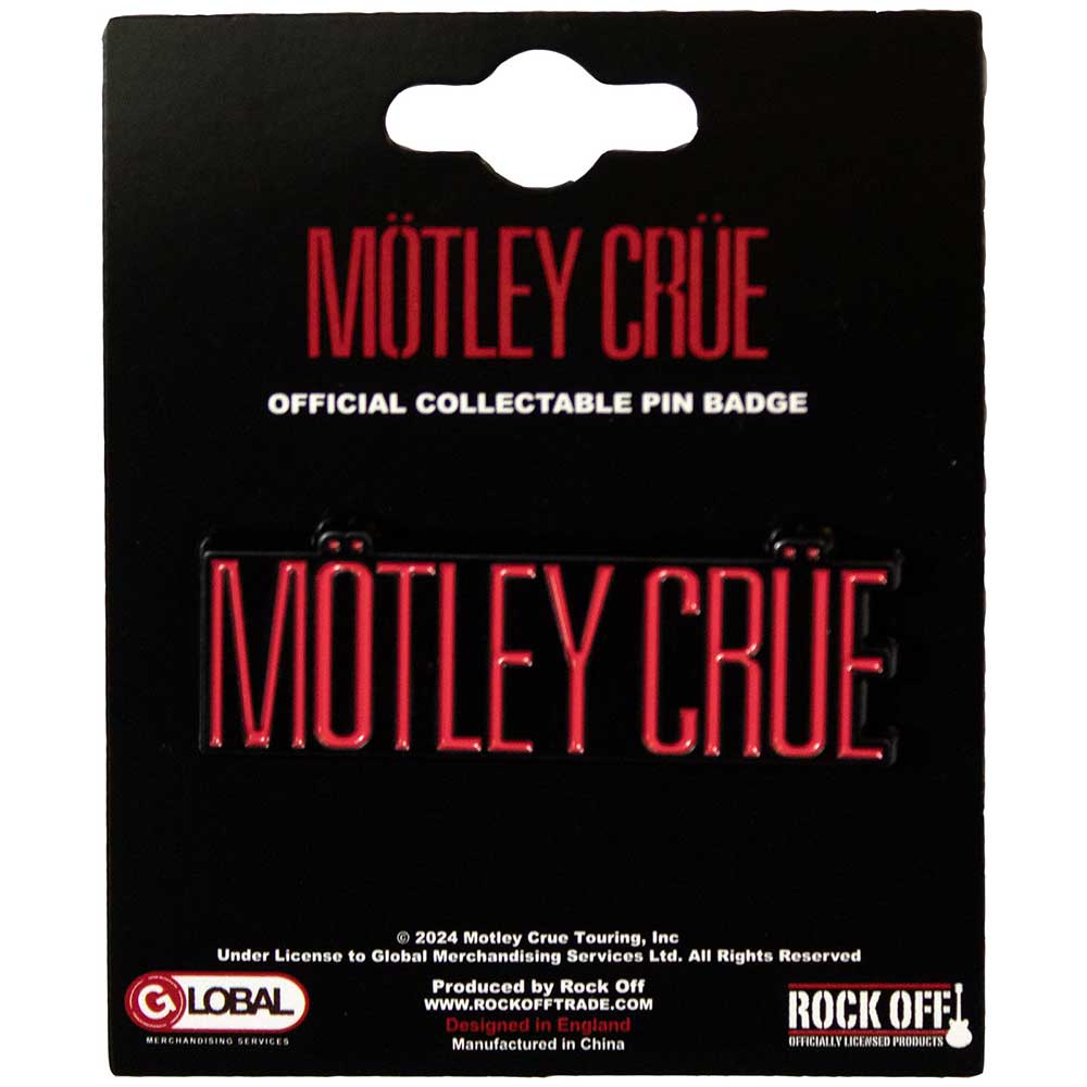 Motley Crue  Pin Badge: Logo