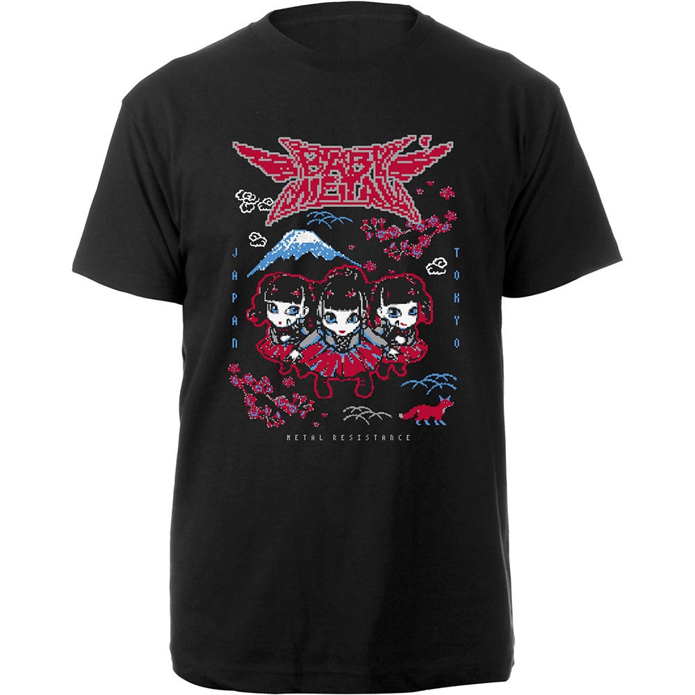Babymetal Unisex T-Shirt: Pixel Tokyo (X-Large)