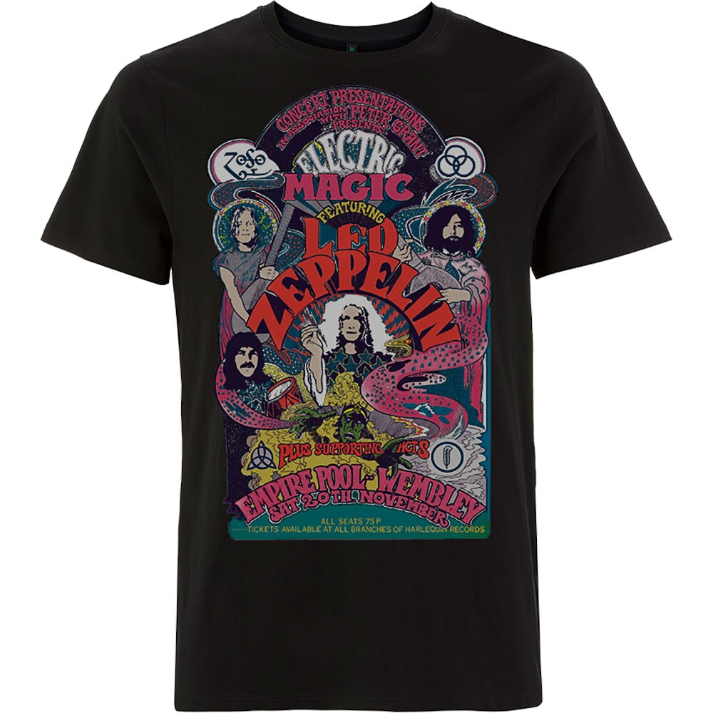 Led Zeppelin Unisex T-Shirt: Full Colour Electric Magic (Medium)