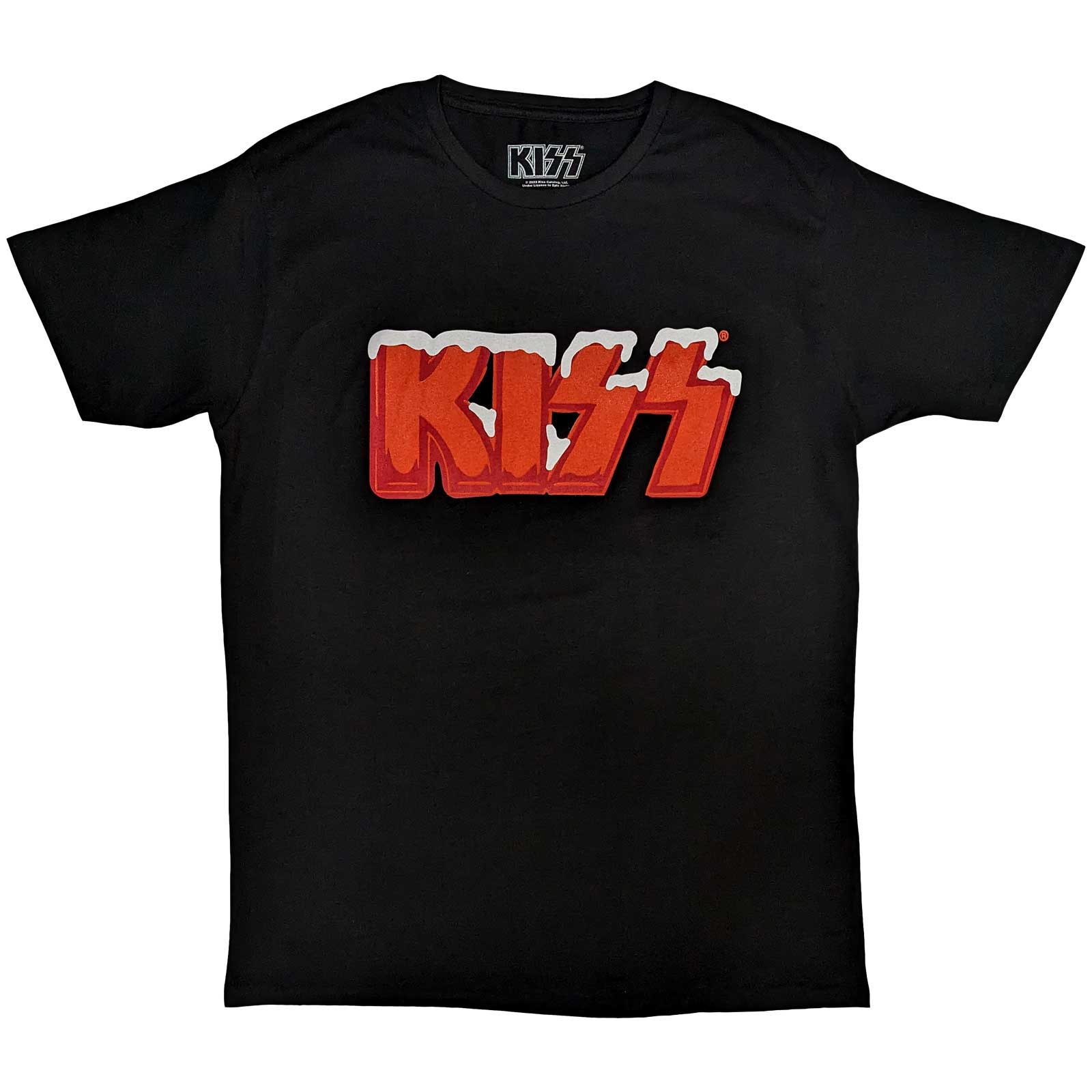 KISS Unisex T-Shirt: Holiday Logo (XX-Large)
