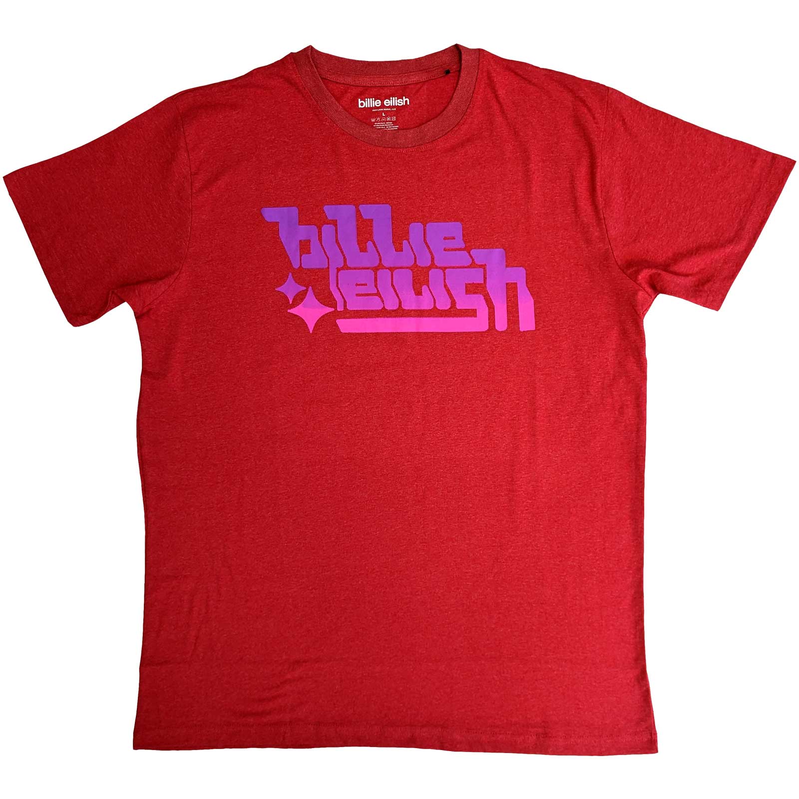 Billie Eilish Unisex T-Shirt: Purple Logo (Small)
