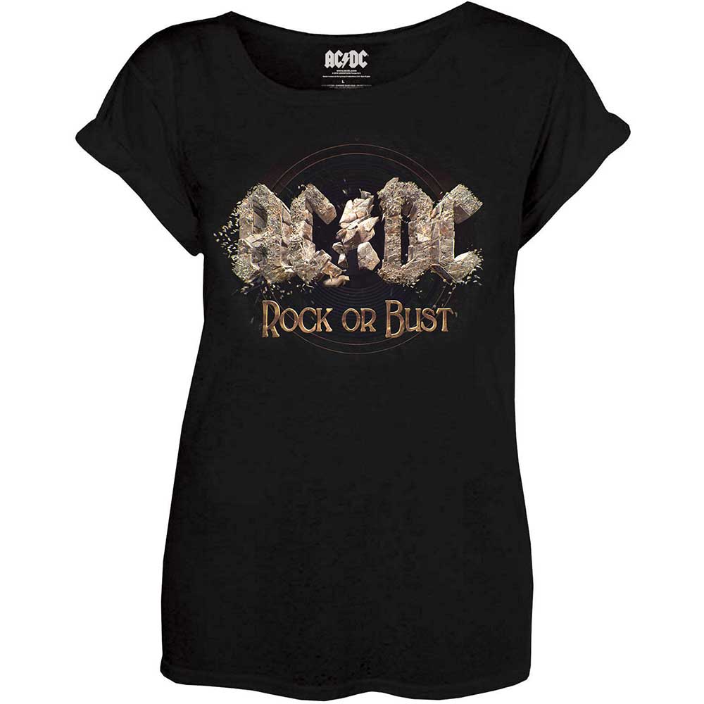 AC/DC Ladies T-Shirt: Rock or Bust (Small)