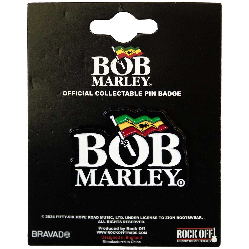 Bob Marley  Pin Badge: Logo