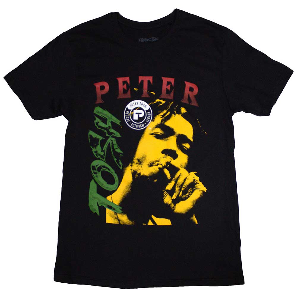 Peter Tosh Unisex T-Shirt: Smokin'  (Medium)