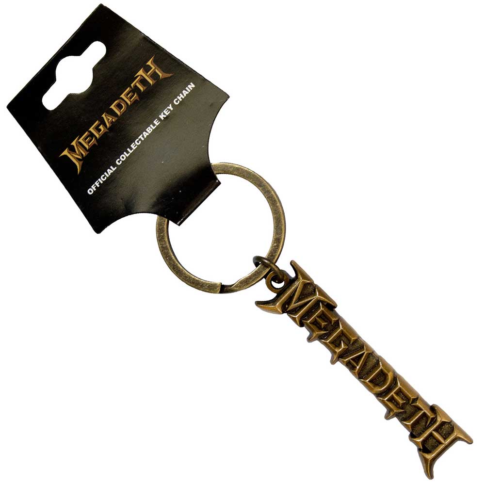 Megadeth  Keychain: Gold Logo v2