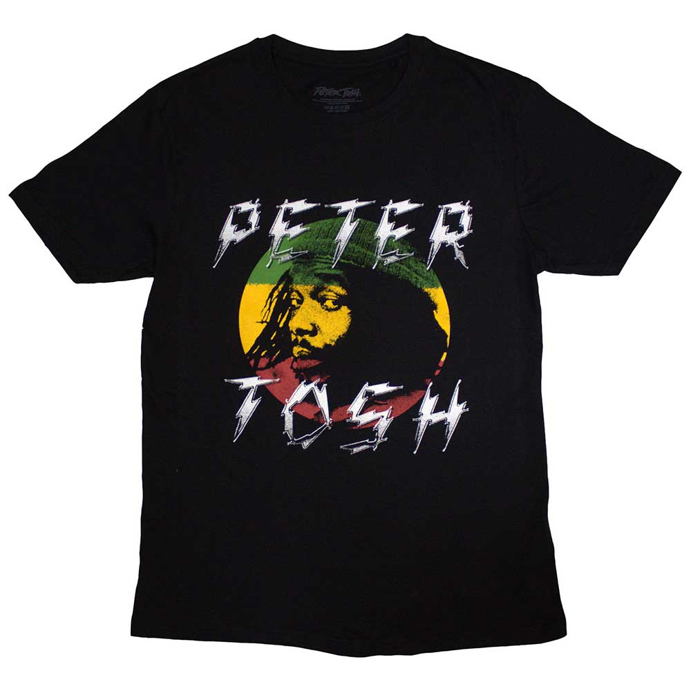 Peter Tosh Unisex T-Shirt: Lightning Logo  (Medium)