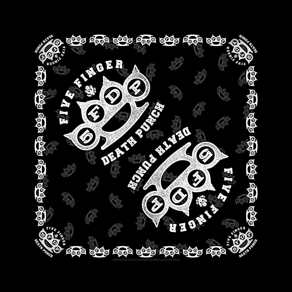 Five Finger Death Punch Unisex Bandana: Knuckles