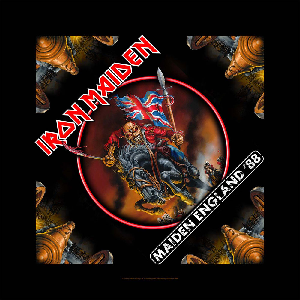 Iron Maiden Unisex Bandana: Maiden England