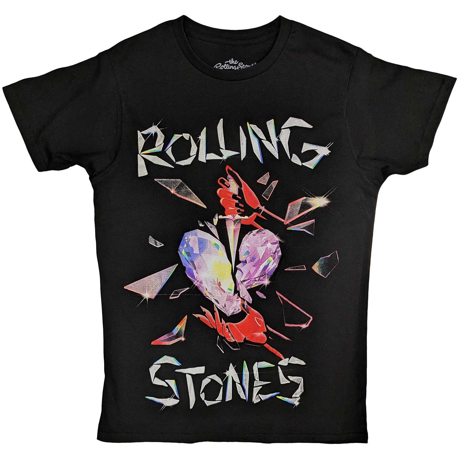 The Rolling Stones Unisex T-Shirt: Hackney Diamonds Heart (Large)