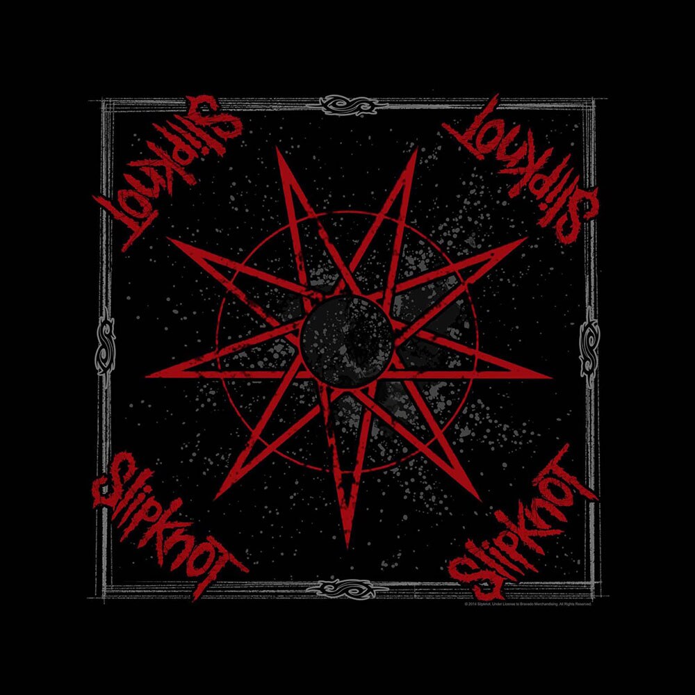 Slipknot Unisex Bandana: Nine Pointed Star - 2